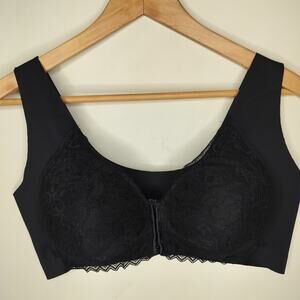 SheCurve Lace Bra Molded Cups Front Closure Hook & Eye